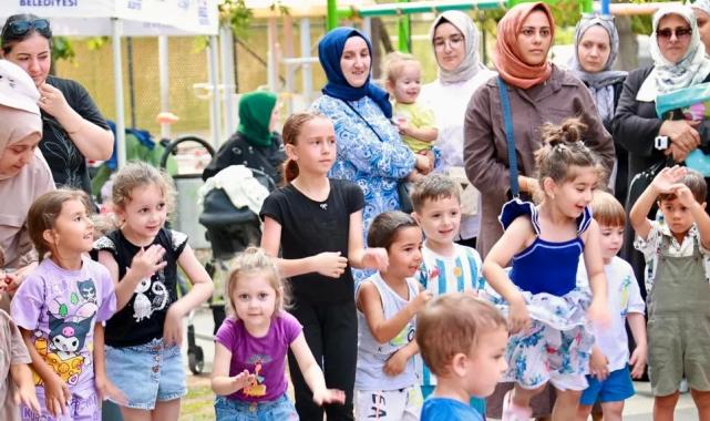 Kocaeli Gebze’de etkinliğinde minikler doyasıya eğlendi