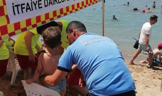 Kocaeli sahillerinde çocuklar zabıta güvencesinde