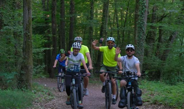 Kocaeli’de dağ bisikleti tutkunları Ormanya’da buluştu