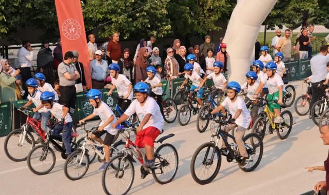 Konya Meram’da düz bisiklet yarışları