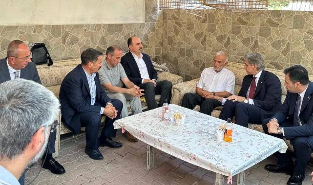 Konya protokolünden şehit Can’ın ailesine taziye ziyareti