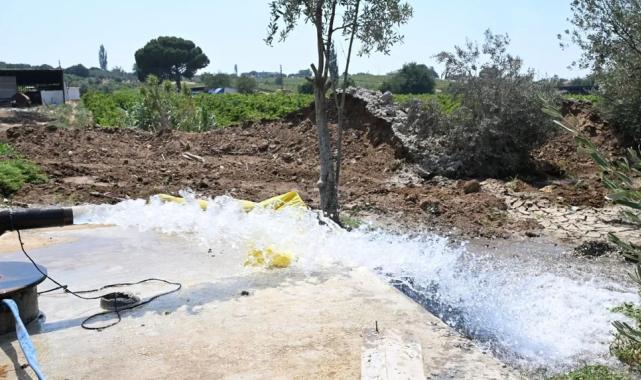 Manisa Gölmarmara’da saniyede 8 litre verimli sondaj