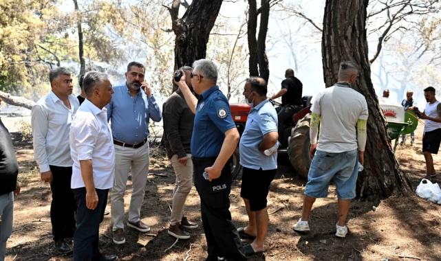 Muratpaşa Belediyesi’nden orman yangınına yoğun destek