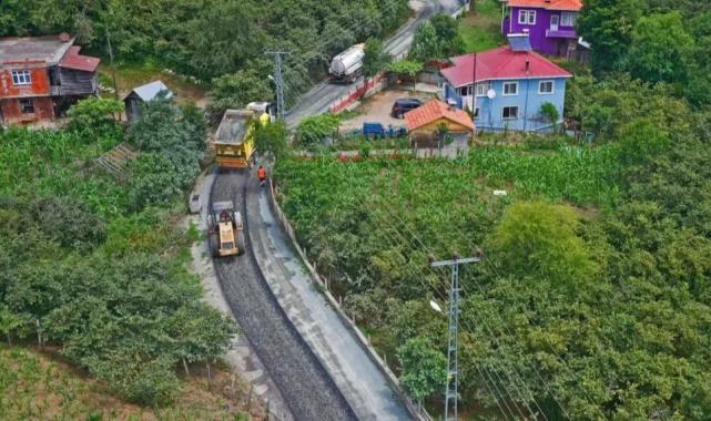 Ordu Ünye Denizbükü Mahallesinde asfalt sevinci