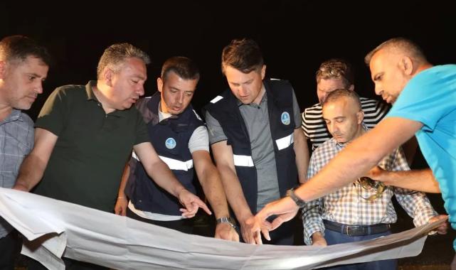 SASKİ Hendek’te gece boyunca çalıştı