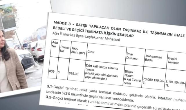 Ağrı Belediyesi’nin arsa satışı tepki çekti: Kültürel miras satılıyor!
