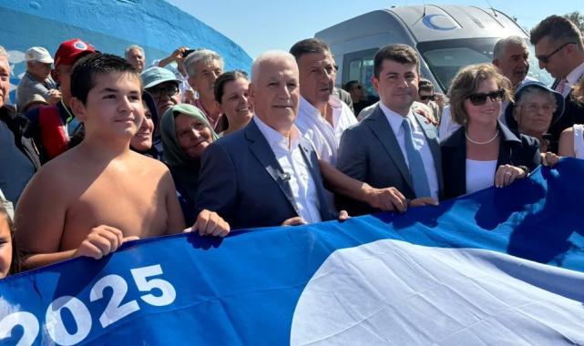 Bursa Mudanya’nın Eşkel sahili ‘Mavi Bayrak’a kavuştu