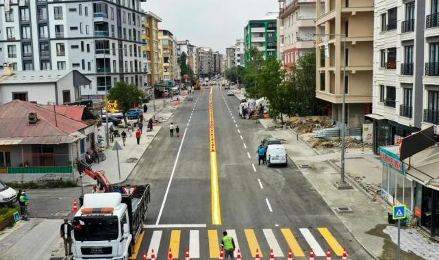 Eski Cezaevi Caddesi yeni görünümüyle trafiğe açıldı