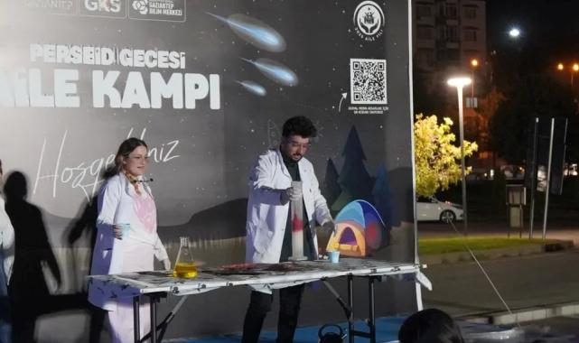 Gaziantep’te aileler Perseid Gecesi’nde bilimle buluştu
