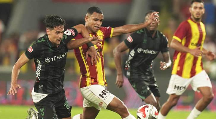 Göztepe 1-1 Tümosan Konyaspor (Maç Sonucu) Nefes kesen maçta kazanan çıkmadı!