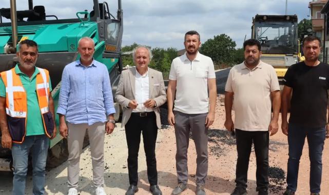 İzmit Belediyesinden Kabaoğlu’nda yoğun asfalt çalışması