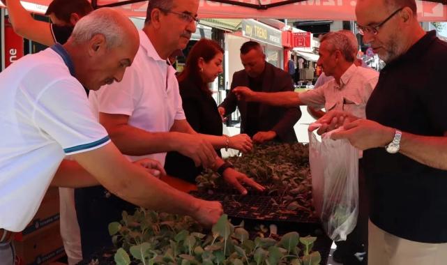 İzmit’ten vatandaşlara fide hediyesi