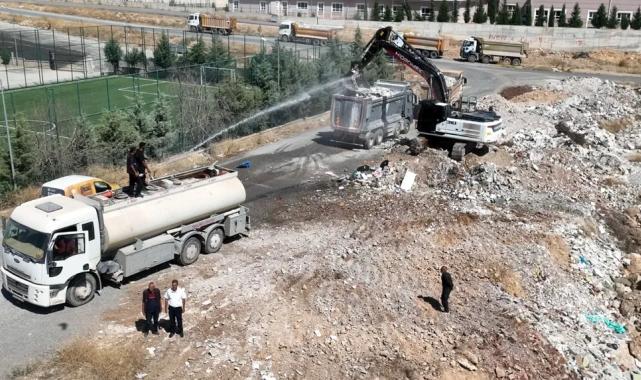 Kaçak hafriyat döküm alanlarında temizlik