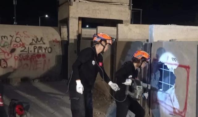 Kahramanmaraş’ta Bacıyan Timi’nden enkaz tatbikatı