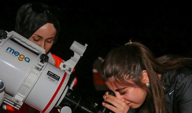 Meteor yağmuru Meram’da şölene dönüştü