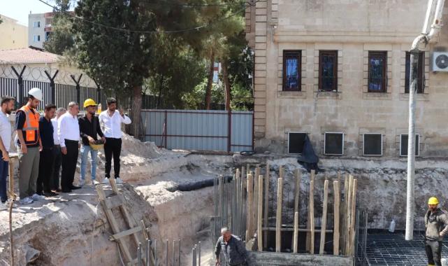 Midyat’ta ek belediye hizmet binasının temeli atıldı
