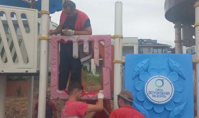 Ordu’da şehir mobilyaları elden geçiyor