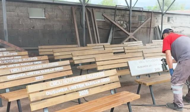 Ordu’nun parkları kendi atölyelerinde şekilleniyor