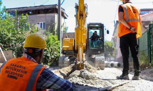 Sakarya Adapazarı’na 3 bin metrelik yeni yağmur suyu hattı