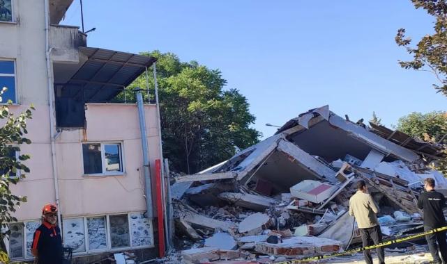 Sındırgı’daki yıkılan binanın müteahhidine gözaltı!