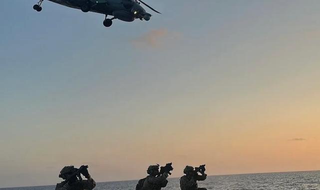 TCG Gaziantep Fırkateyni Libya eğitiminde