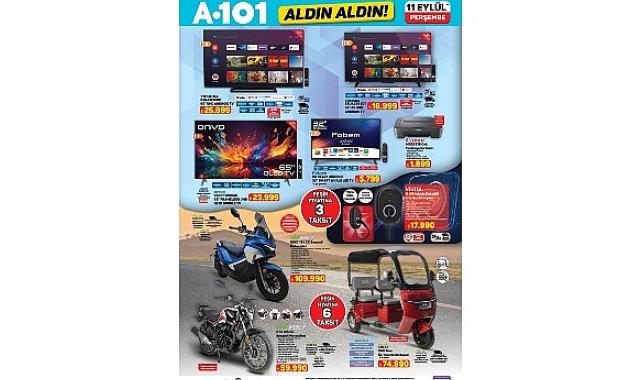 11 Eylül’de A101’den Motosiklet ve Şarj İstasyonu Fırsatları