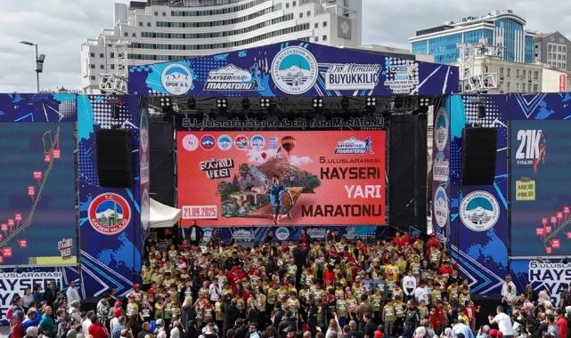 5’inci Uluslararası Kayseri Yarı Maratonu renkli başladı