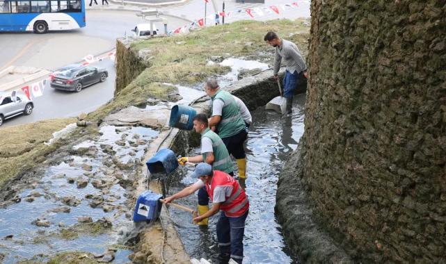 Ankara Keçiören Şelalesi sonbahar bakımında