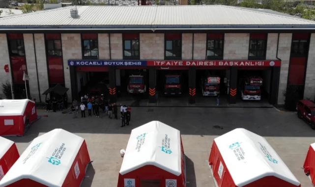 Bu çadırlar Kocaeli itfaiyesini daha güçlü kılacak