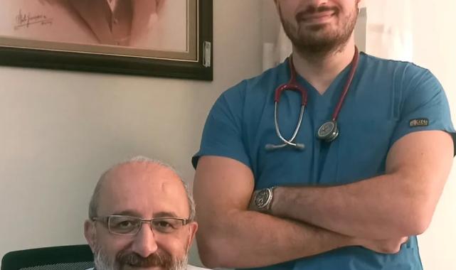 Bursa Mudanya’da baba-oğul aynı hastanede