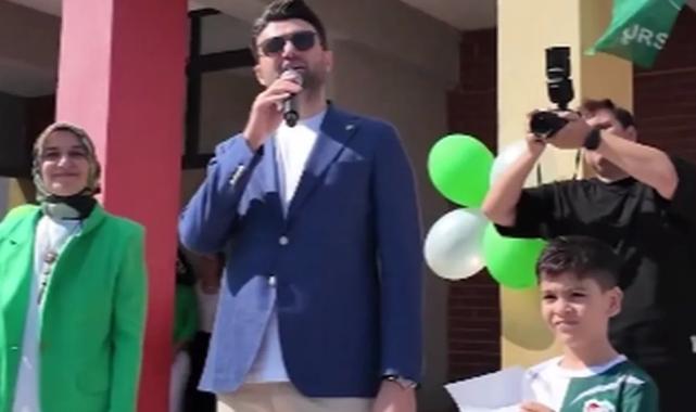 Bursaspor Başkanı Enes Çelik genç liderin vaadini gerçekleştirdi