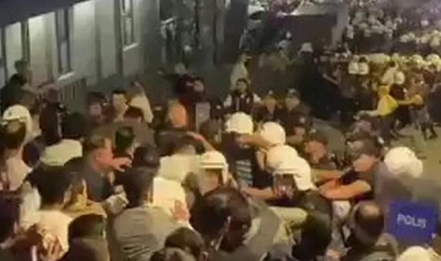 CHP İstanbul önünde tansiyon yükseldi!