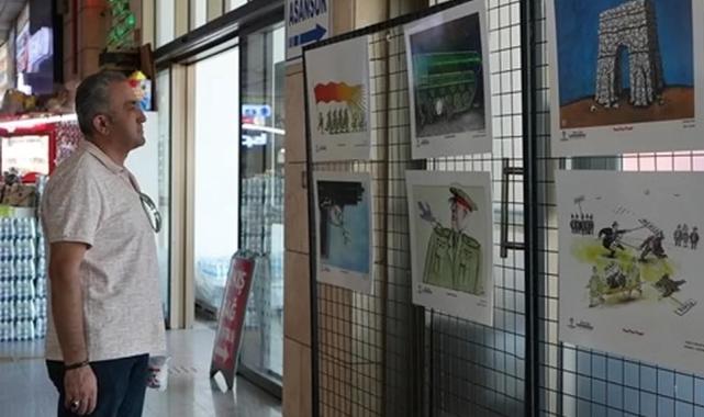 Dünya Barış Günü sergisi terminalde vatandaşlarla buluşuyor