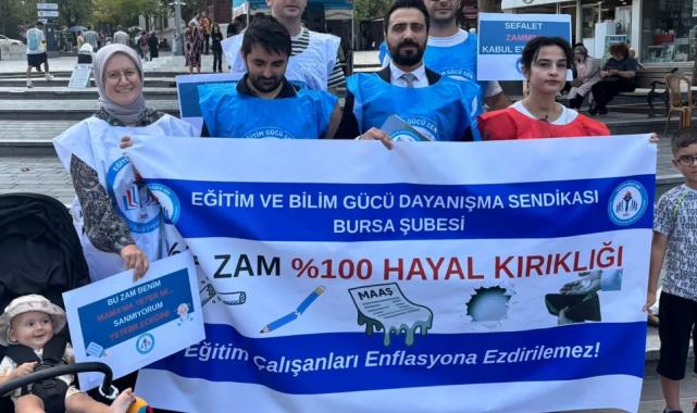 Eğitim Gücü Sen Bursa’dan zam tepkisi! Sefalet mutabakatı kabul edilemez!