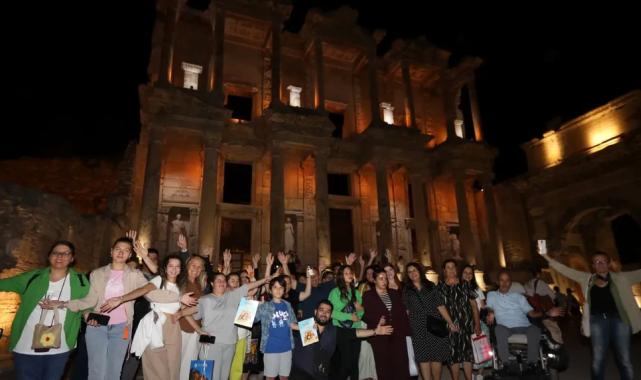 Engelsiz bireylere Efes’te gece yolculuğu