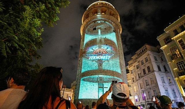 Galata Kulesi TEKNOFEST’in Işığıyla Parladı