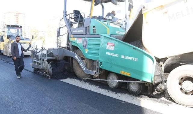 Kayseri Melikgazi’den asfalt çalışması