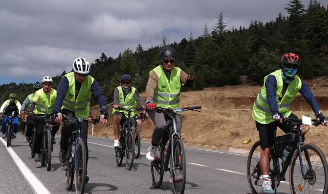 Keykubad’ın izinde pedallar kuraklığa dikkat çekti