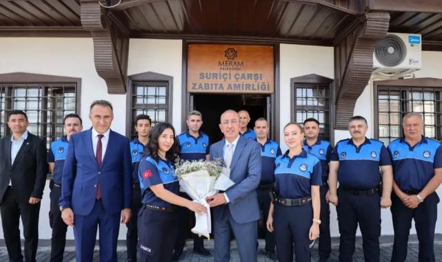 Konya Meram Zabıtası’na Başkan Kavuş’tan anlamlı ziyaret