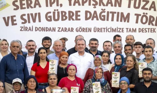 Mersin’de zarar gören çiftçiye destek