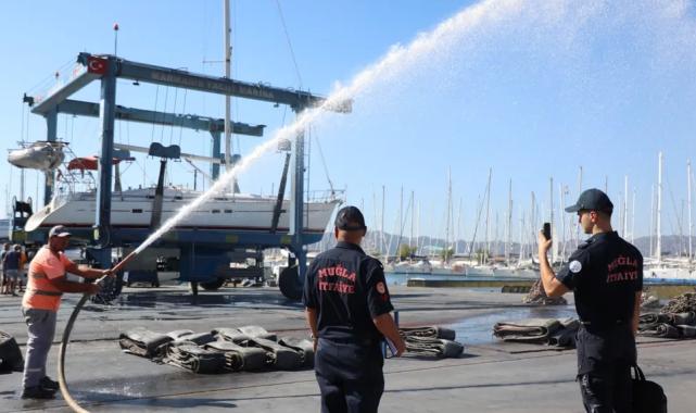 Muğla’daki marinalarda yangın riskine karşı kapsamlı denetim