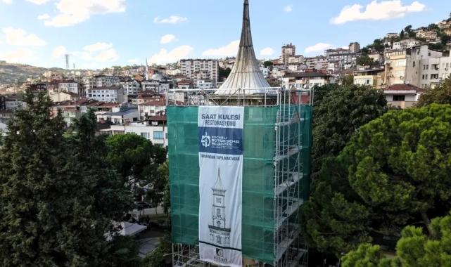 Tarihi yapı tarihi kimliğine kavuşuyor… İzmit Saat Kulesi restorasyonda