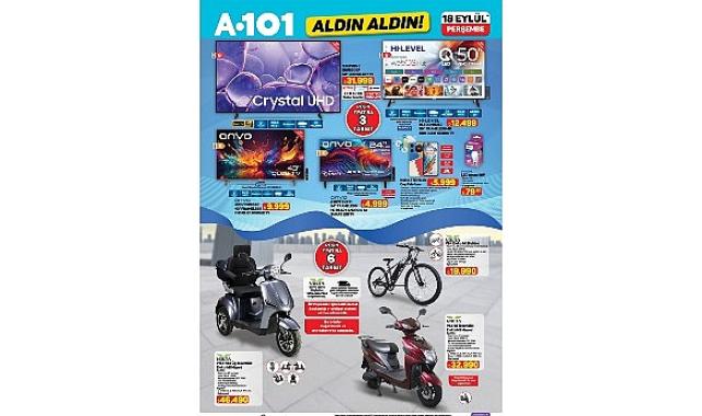 Yeni Nesil Mobilite Ürünleri 18 Eylül’de A101 Mağazalarında