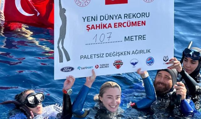 107 metrede paletsiz ‘Şahika’ rekor!