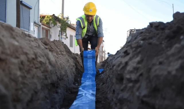 Balıkesir Burhaniye’de 60 yıllık su hattı yenilendi