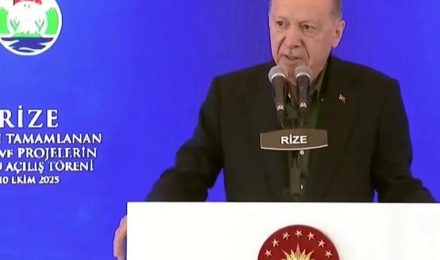 Cumhurbaşkan Erdoğan sözü Rize’den verdi: Gazze’ye yardım ve yeniden imar sözü