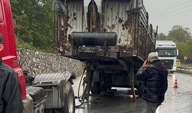 Düzce-Zonguldak bağlantı yolunda kaza!