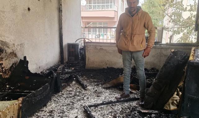 Evi yanan vatandaşa Kayseri Talas’tan yardım eli