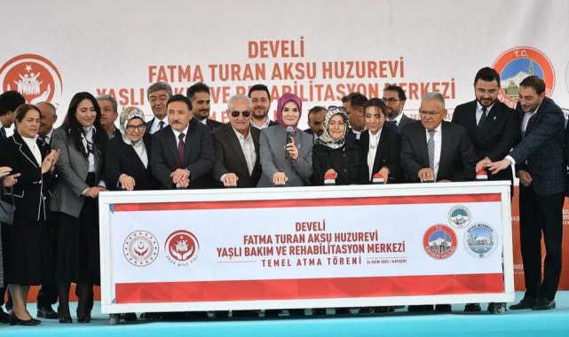 Fatma Turan Aksu Huzurevi Yaşlı Bakım ve Rehabilitasyon Merkezi’nde temel atıldı