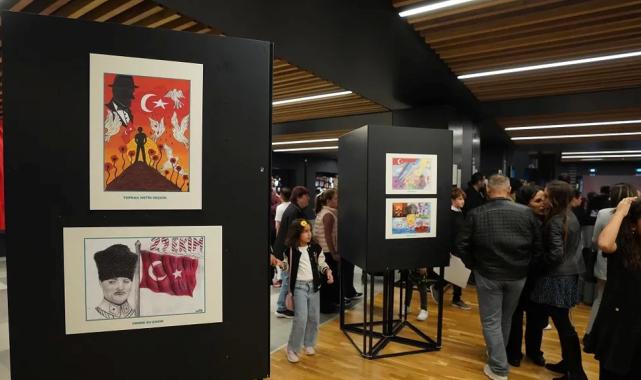İstanbul Beylikdüzü’nde çocuklar Cumhuriyeti resim ve şiirlerle anlattı